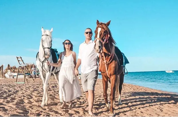 Horse Riding On Beach